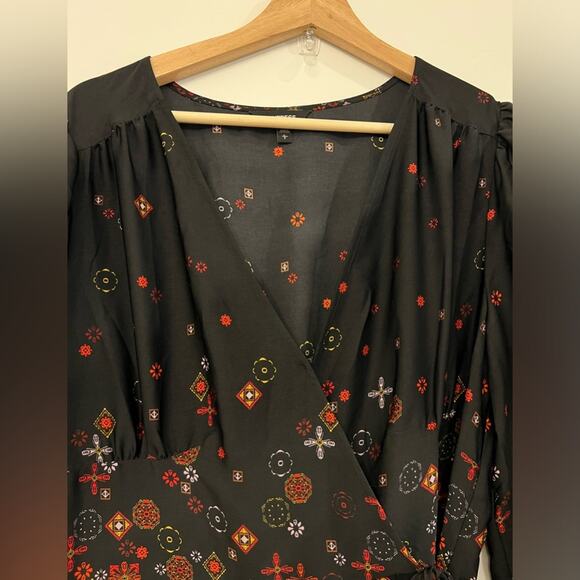 Express High-Low Hemline Faux Wrap Dress Size Large - Picture 10 of 15